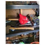 Garage Lot with Extension Cords, Hand Tools, Hardware, and Outdoor Items