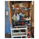 Garage Lot with Extension Cords, Hand Tools, Hardware, and Outdoor Items