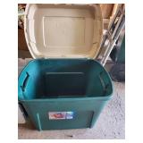 Set of Assorted Plastic Storage Totes with Lids