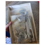 Vintage RC Biplane, Spare Wing, and 2 Model Aircraft Kits