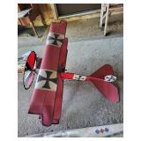 Vintage RC Biplane, Spare Wing, and 2 Model Aircraft Kits