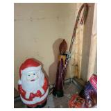 5ft Multi-Color Tube Light Tree with Star Topper and Holiday Yard Decor Set