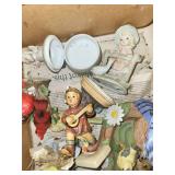 Lot of Assorted Porcelain Bird and Figurine Collectibles in Box