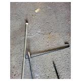 Metal Garden Welcome Sign with Decorative Stakes and Hanger Set