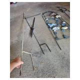 Metal Garden Welcome Sign with Decorative Stakes and Hanger Set