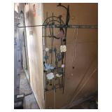 Metal Garden Welcome Sign with Decorative Stakes and Hanger Set