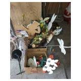 Collection of Seasonal Outdoor Decor and Garden Ornaments