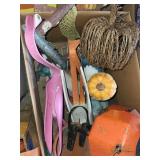 Collection of Outdoor and Holiday Garden Decor Items
