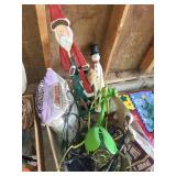 Collection of Outdoor and Holiday Garden Decor Items
