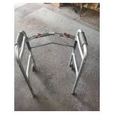 Folding Walker with Wheels and Adjustable Reacher Grabber Tool