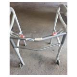Folding Walker with Wheels and Adjustable Reacher Grabber Tool