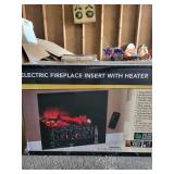 Electric Fireplace Insert with Heater and Remote Control