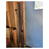 Adjustable Steel Bed Frame Rails with Casters and Lever Handle