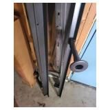 Adjustable Steel Bed Frame Rails with Casters and Lever Handle