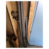 Adjustable Steel Bed Frame Rails with Casters and Lever Handle
