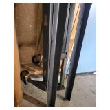Adjustable Steel Bed Frame Rails with Casters and Lever Handle