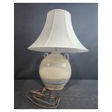 Ceramic Table Lamp with White Shade