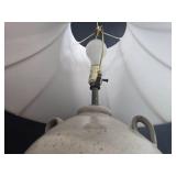 Ceramic Table Lamp with White Shade