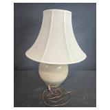 Ceramic Table Lamp with White Shade