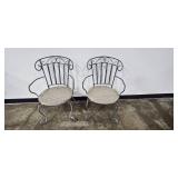 3-Piece Patio Bistro Set with Floral Mosaic Table and Wicker Chairs