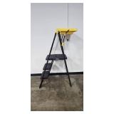 Cosco 3-Step Folding Utility Ladder with Safety Tray