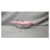 Set of 3 Handcrafted Turkish Art Glass Flower Bowls