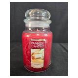 Yankee Candle Home Sweet Home and Red Amberina Glass Vase
