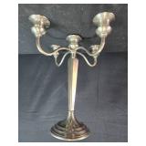 Religious Lot with Metal Crucifix, Metal Stand, and Decorative Fabric