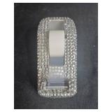 Decorative Office Set with Rhinestone Scissors, Tape Dispenser, Frame, and Card Holder
