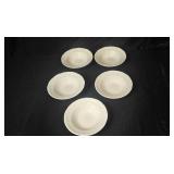 Thomson Pottery White Dinnerware Set - Plates and Bowls Collection