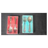 Collection of Vintage Child and Baby Utensil Sets - Rogers, Oneida, Disney