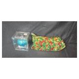 Collection of Christmas Bird Ornaments, Tabletop Trees, and Holiday Decor