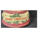 Holiday Figurine Lot with Santa, Straw Goat, and Christmas Trees