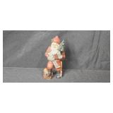 Holiday Decor Lot: Pfaltzgraff 2-Mug Set, Figurines, Note Pads and Gift Tags