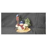 Holiday Decor Lot: Pfaltzgraff 2-Mug Set, Figurines, Note Pads and Gift Tags