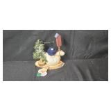 Holiday Decor Lot: Pfaltzgraff 2-Mug Set, Figurines, Note Pads and Gift Tags