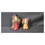 Set of Hallmark Claus and Village Christmas Ornaments Assorted Years