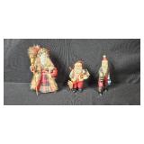 Set of Hallmark Claus and Village Christmas Ornaments Assorted Years