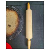 Pizza Stone Baking Set with Rolling Pin, Metal Rack, and Slicer Guide