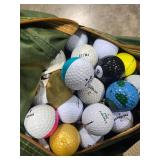 Wilson Golf Bag with Clubs, Assorted Balls, Tees and Accessories