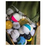Wilson Golf Bag with Clubs, Assorted Balls, Tees and Accessories