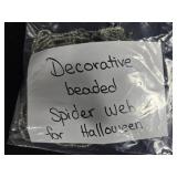 Collection of Decorative Holiday Ornaments and Beaded Garland
