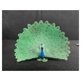 Farm Animal Figurine Set with Peacock Figure and Storybook