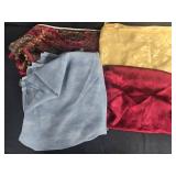 Collection of Decorative Table Runners and Fabric Drapes