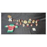 Collection of Vintage Hallmark Christmas Ornaments and Sweater Decoration