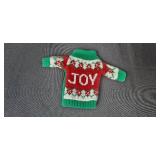 Collection of Vintage Hallmark Christmas Ornaments and Sweater Decoration