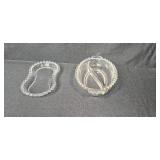 Heisey Glass Relish Dishes and Salt & Pepper Shakers Set