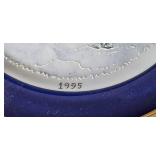 Collection of Bing & Grondahl Christmas in America Collector Plates with 1995 Medtronic Plate