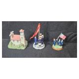 Patriotic and Holiday Ornament Collection with Liberty Falls Figurines