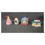 Set of 4 Hallmark Keepsake Christmas Ornaments Including Madame Alexander Cinderella 1996